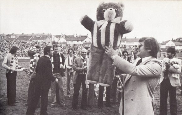teddy bear with alan mullery