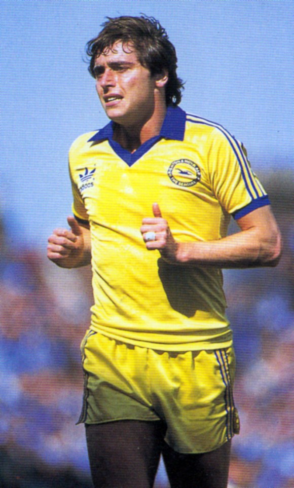 The caption from the book read 'Michael Robinson. An enigma: he lives in Spain but he's not an armed robber'