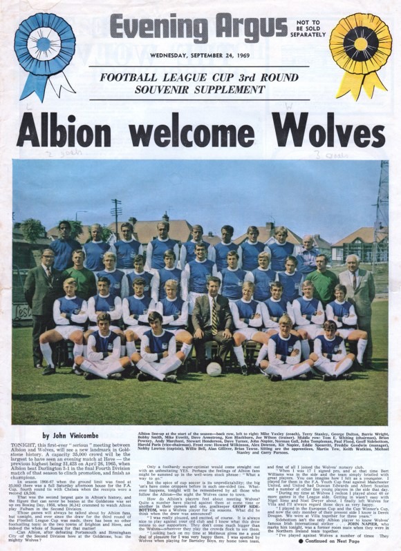 Back row: Mike Yaxley (coach), Terry Stanley, George Dalton, Barrie Wright, Bobby Smith, Mike Everitt, Dave Armstrong, Ken Blackburn, Joe Wilson (trainer); Middle row: Tom E. Whiting (chairman), Brian Powney, Andy marchant, Stewart Henderson, Dave Turner, John Napier, Norman, Gall, John Templeman, Paul Flood, Geoff Sidebottom, Harold Paris (vice-chairman); Front row: Howard Wilkinson, Alex Dawson, Kit Napier, Eddie Spearritt, Freddie Goodwin (manager), Nobby Lawton, Willie Bell, Allan Gilliver, Brian Tawse. Sitting: Martin Tew, Keith Watkins, Michael Stanley, Garry Parsons.