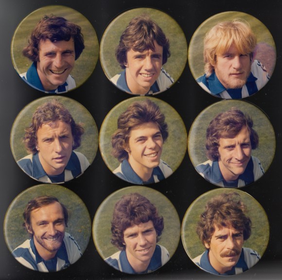 Top row: Gary Winstanley, Mark Lawrenson, Paul Clark Middle row: Andy Rollings, Peter Ward, Chris Cattlin Bottom row: Brian Horton, Gary Williams, Peter O'Sullivan